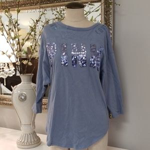 PINK Victoria's Secret Top shirt sequin logo